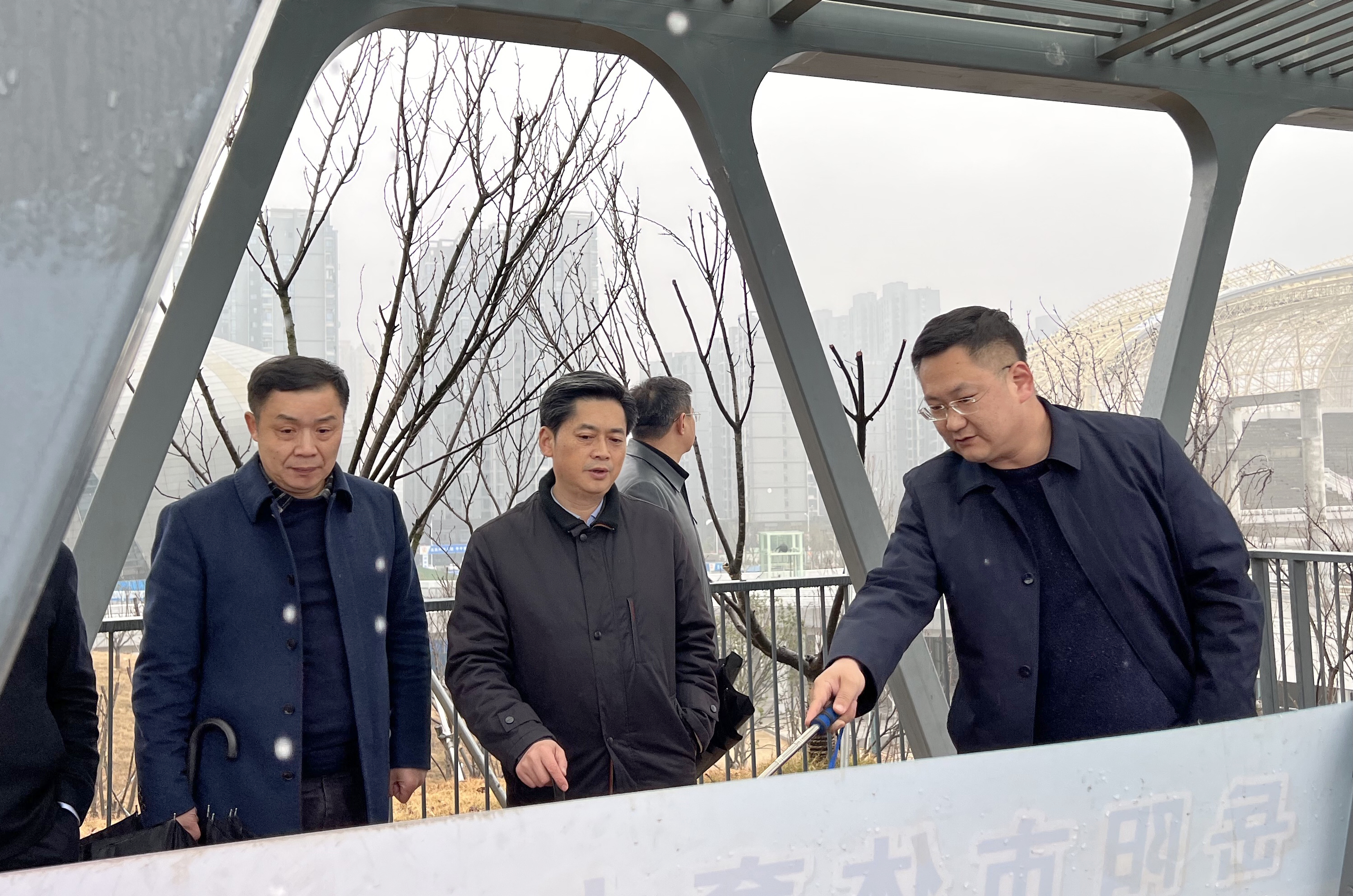 1月24日下午，趙岳平率隊(duì)調(diào)研省運(yùn)會(huì)場(chǎng)館建設(shè)工作.jpg
